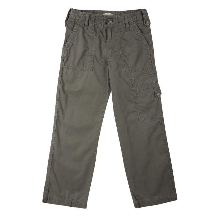 Stretch Cotton Relaxed Utility Pants