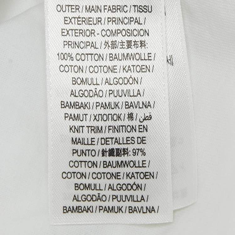 Pre Owned Burberry Kids Logo Print White Cotton Long Sleeve T-Shirt 18 M