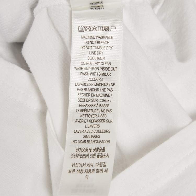 Pre Owned Burberry Kids White Cotton Thomas Bear Applique Detail T-Shirt 18M