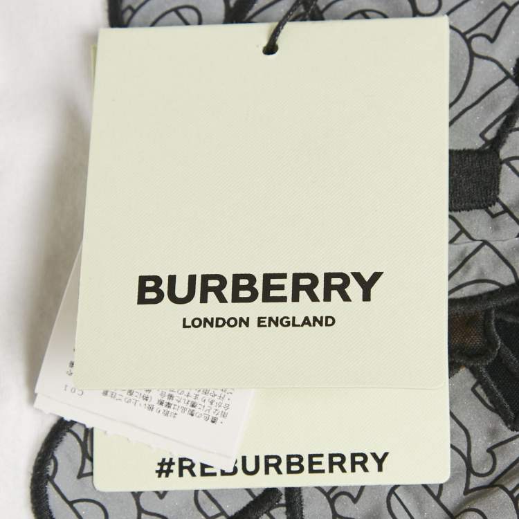 Pre Owned Burberry Kids White Cotton Thomas Bear Applique Detail T-Shirt 18M