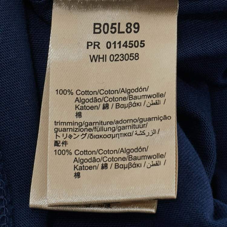 Pre Owned Burberry Children Blue Jersey T-Shirt 12M