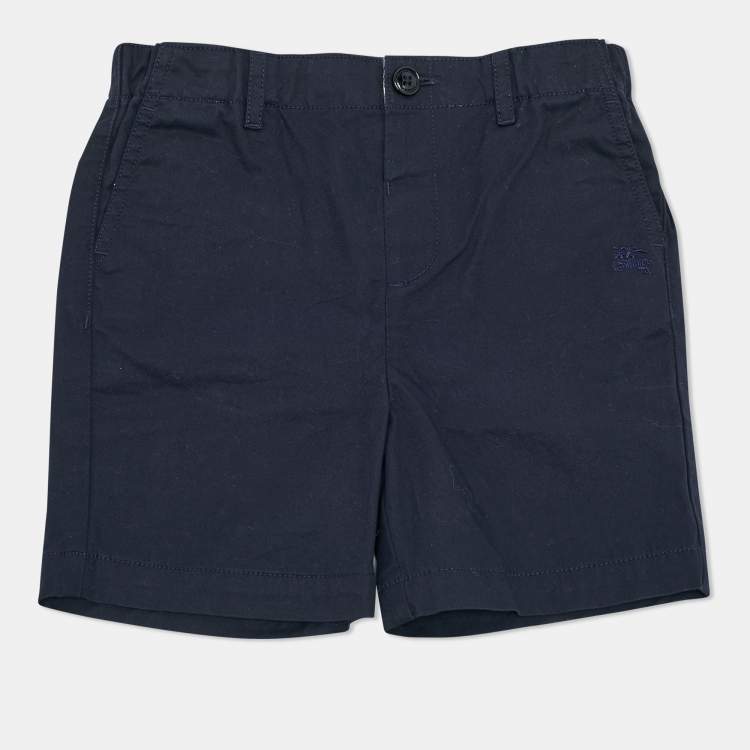 Pre Owned Burberry Children Navy Blue Cotton Shorts 3 Yrs