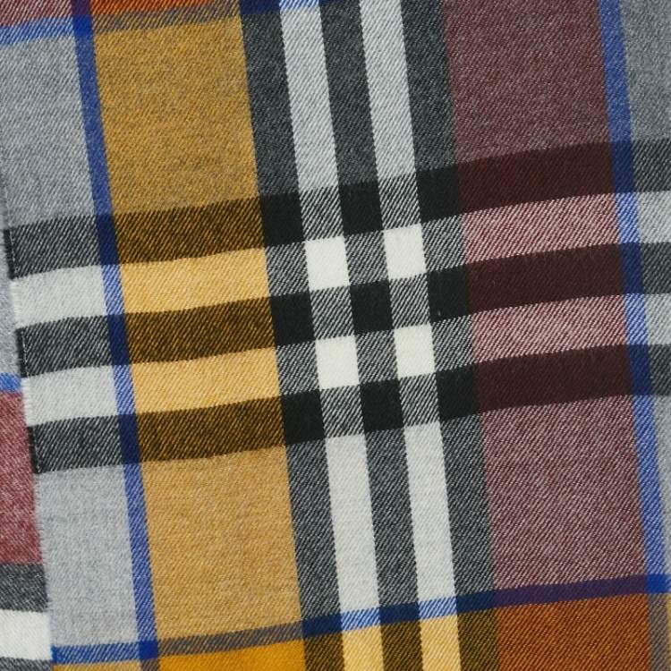 مملوكة مسبقًا Burberry Children Multicolor Checks Wool Stole