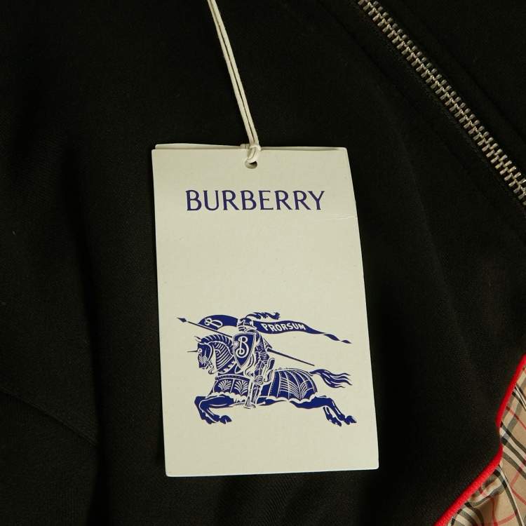 مملوكة مسبقًا Burberry Black Cotton Check Kids Jonah Hoodie 14 Yrs