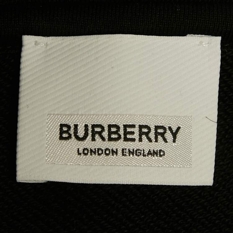 مملوكة مسبقًا Burberry Black Cotton Check Kids Jonah Hoodie 14 Yrs