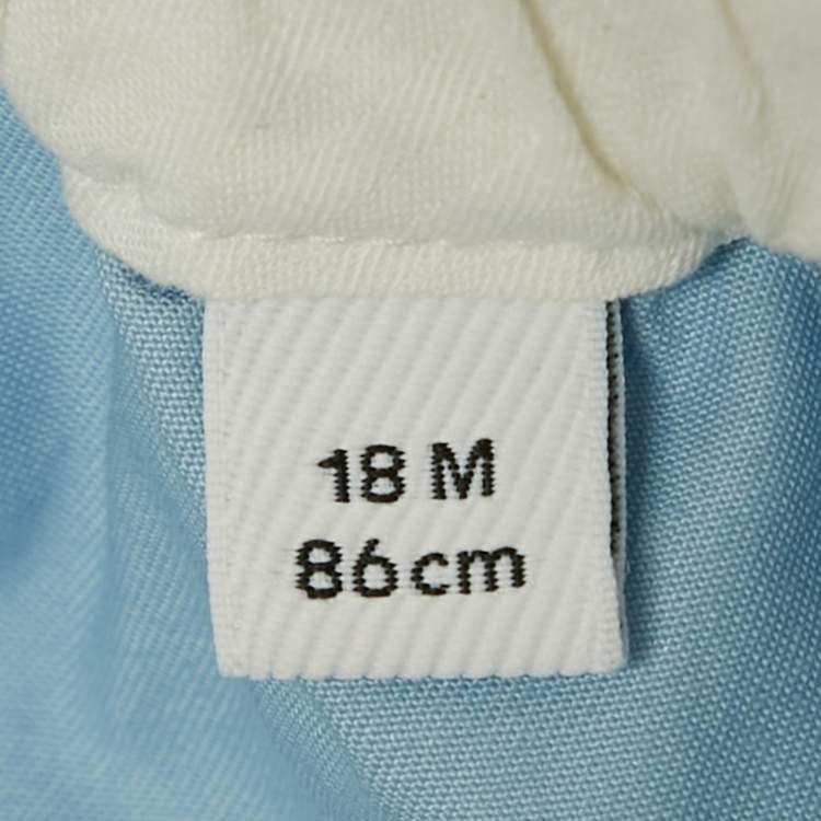 Pre Owned Burberry Kids Blue Cotton Shorts 18M