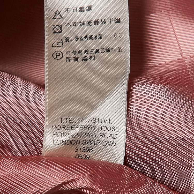Pre Owned Burberry Kids Metallic Grey Gabardine Pleated Skirt 14 Yrs