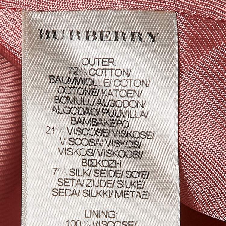 Pre Owned Burberry Kids Metallic Grey Gabardine Pleated Skirt 14 Yrs