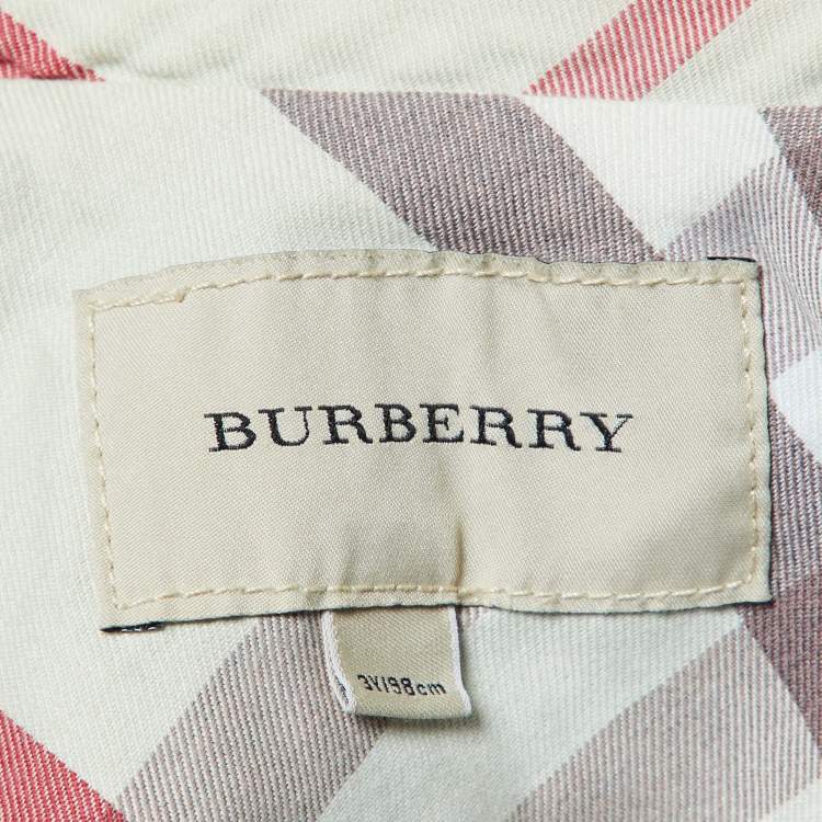 Pre Owned Burberry Kids Blue Washed Denim Full Sleeve Top 3 Yrs
