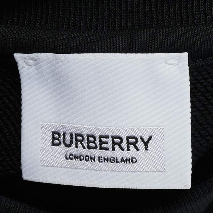 Pre Owned Burberry Kids Black Cotton Knit Checkered Panel Detail Dress 6 M