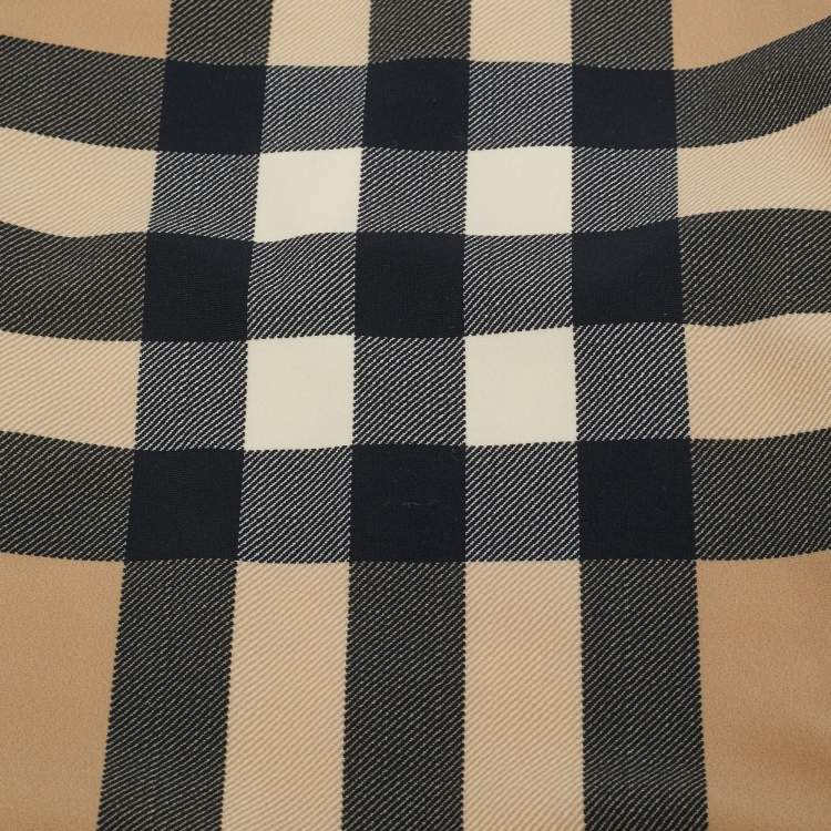Pre Owned Burberry Kids Beige Checks Jersey Swimsuit 12M