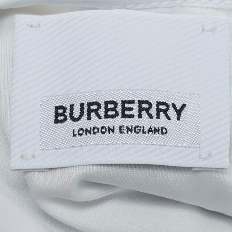 Pre Owned Burberry Kids Beige Checks Jersey Swimsuit 12M