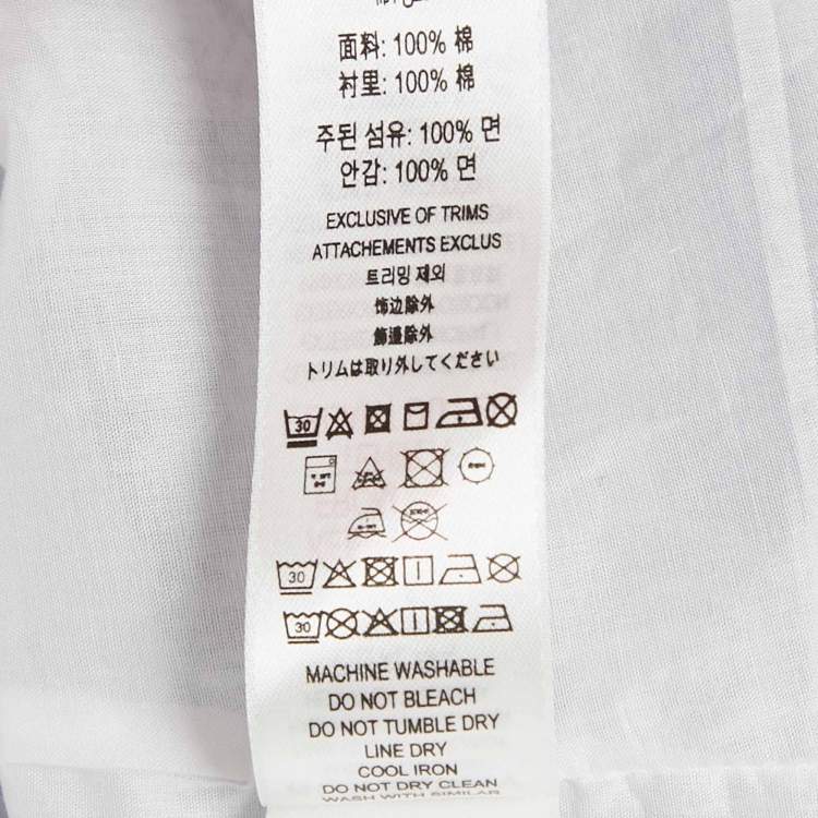 Pre Owned Burberry Kids Blue Printed Cotton Belted Dress 12 Yrs