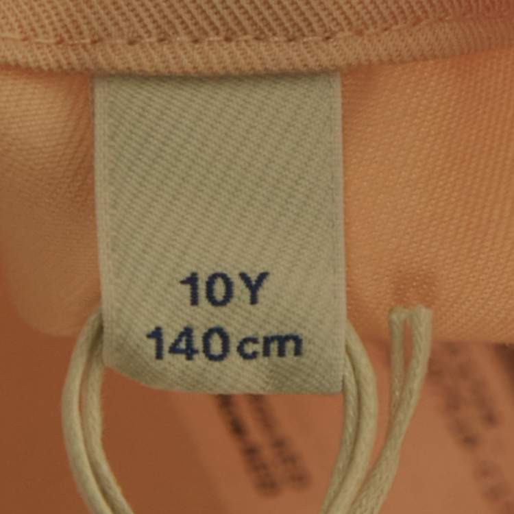 مملوكة مسبقًا Burberry Light Orange Cotton Blend Straight Fit Trouser 10Yrs