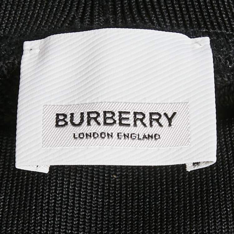 Pre Owned Burberry Kids Black/Pink Cotton Teddy Applique Joggers 6Yrs
