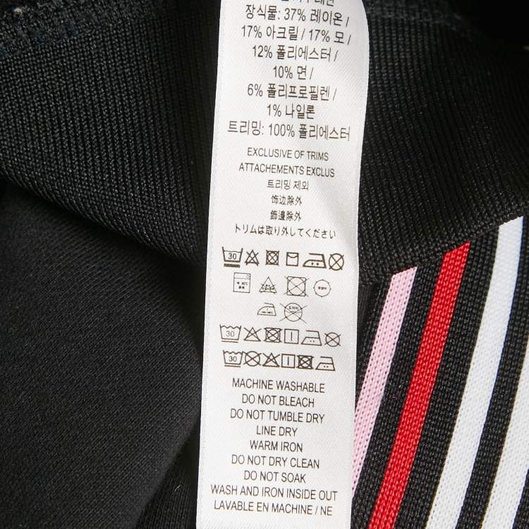 Pre Owned Burberry Kids Black/Pink Cotton Teddy Applique Joggers 6Yrs