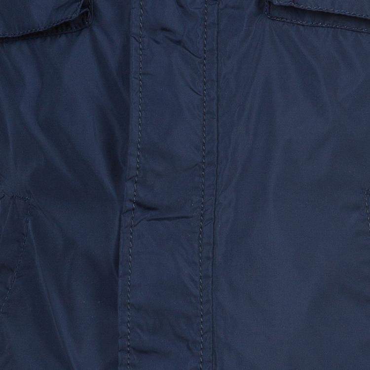 Pre Owned Cesare Paciotti 4US Navy Blue Trench Coat 3 Yrs 