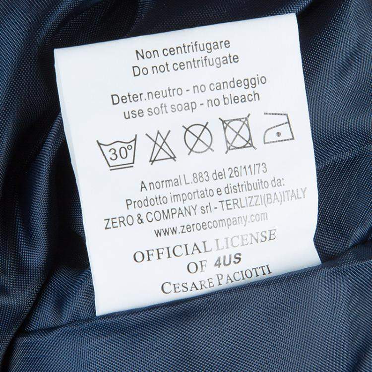 Pre Owned Cesare Paciotti 4US Navy Blue Trench Coat 3 Yrs 