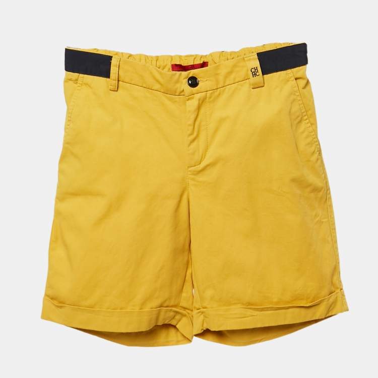 Pre Owned CH Carolina Herrera Kids Yellow Cotton Shorts 10 Yrs 