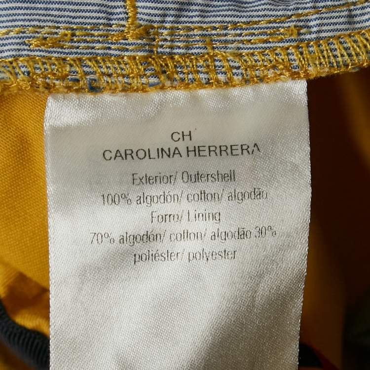 Pre Owned CH Carolina Herrera Kids Yellow Cotton Shorts 10 Yrs 