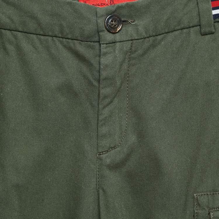 Pre Owned CH Carolina Herrera Kids Green Cotton Cargo Pants 8 Yrs