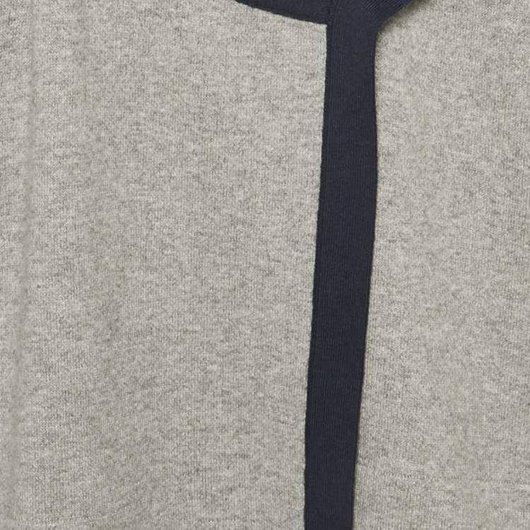 Pre Owned Chloé Kids Grey Knit Crossover Jacket 6Yrs