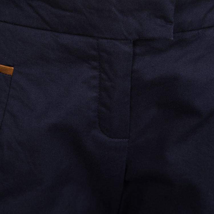 Pre Owned Chloe Navy Blue Pocket Flap Detail Trousers 10 Yrs