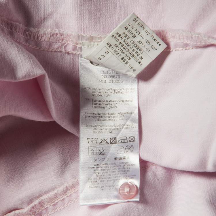 Pre Owned Chloe Pink Cotton Button Front Jacket Size 12 Yrs