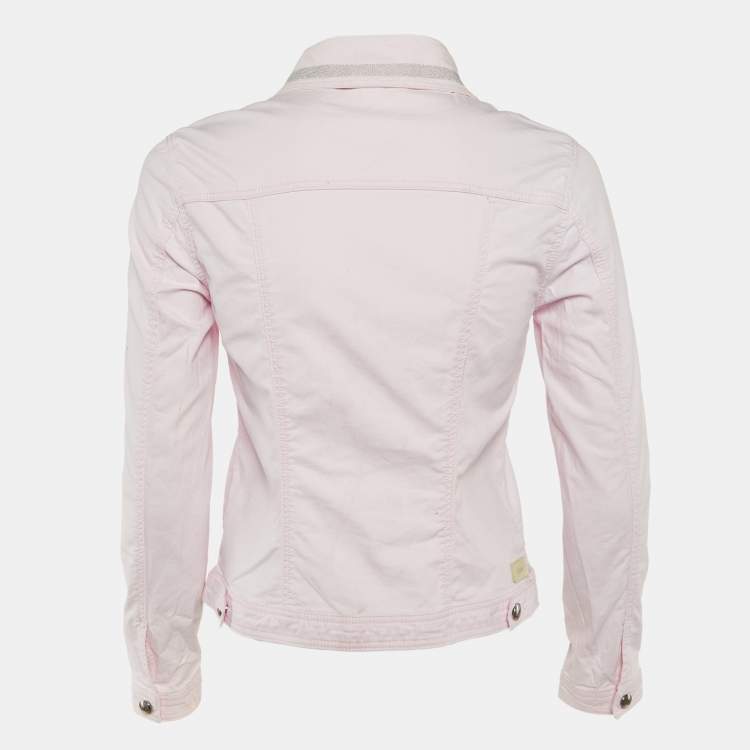 Pre Owned Chloe Pink Cotton Button Front Jacket Size 12 Yrs