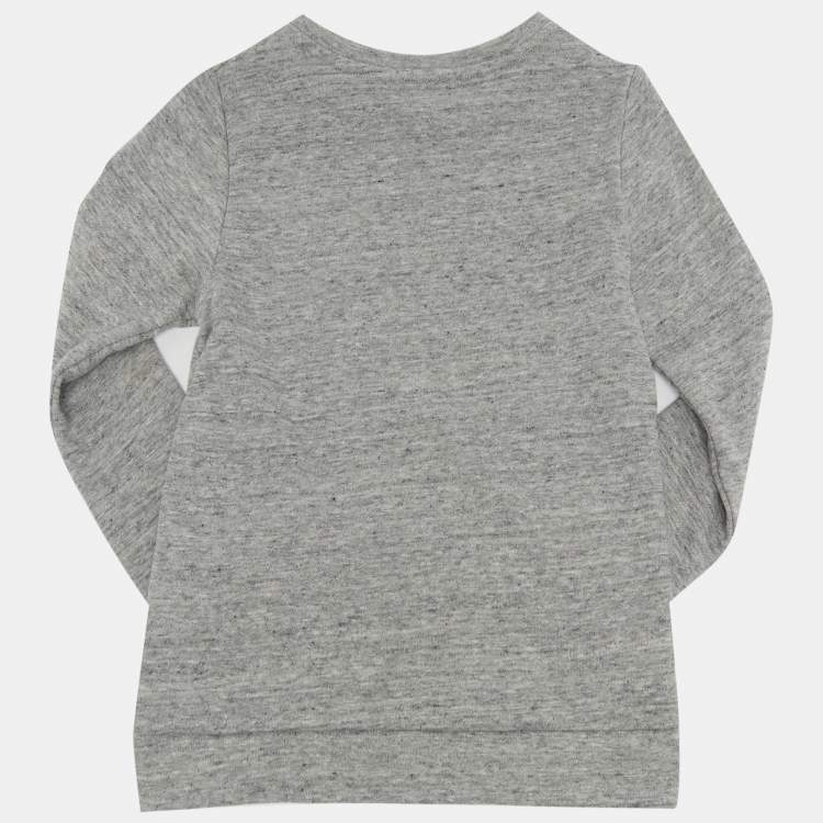 مملوكة مسبقًا Chloe Kids Grey Logo Embroidered Cotton Sweatpants Set 6 Yrs