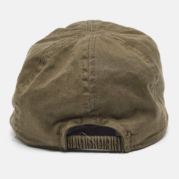 Pre Owned D&G Junior Green Embroidered Cotton Baseball Cap S