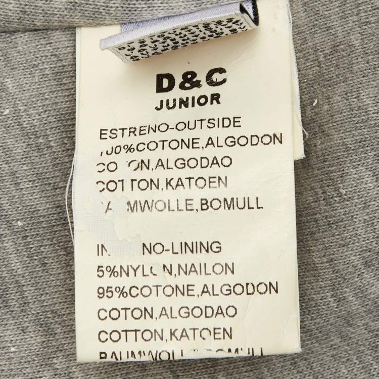 Pre Owned D&G Junior Black Corduroy Button Front Blazer Size 12 Yrs  
