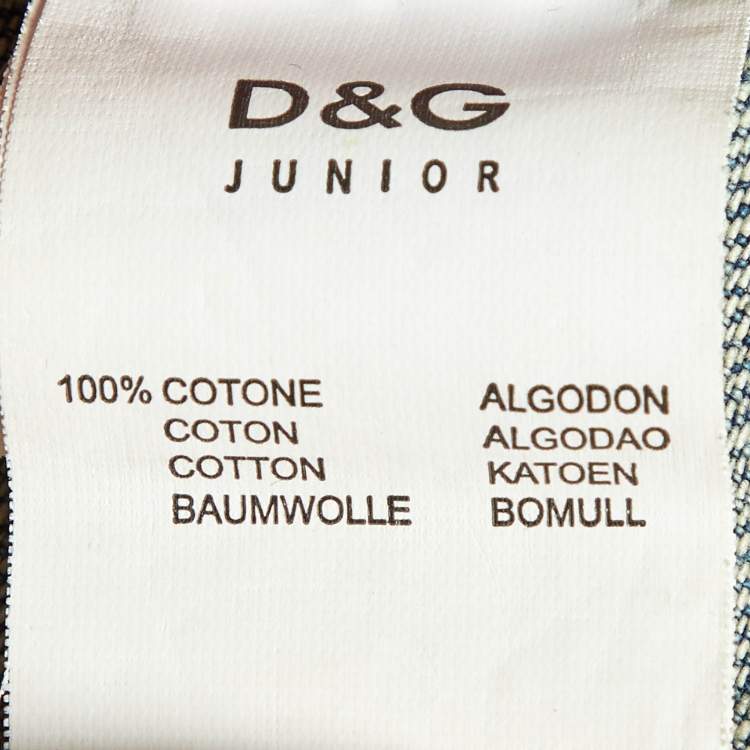 Pre Owned D&G Junior Blue Denim Button Front Jacket Size 12Y