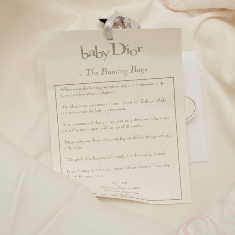Pre Owned Baby Dior Pink Cotton Baby Blanket One Size