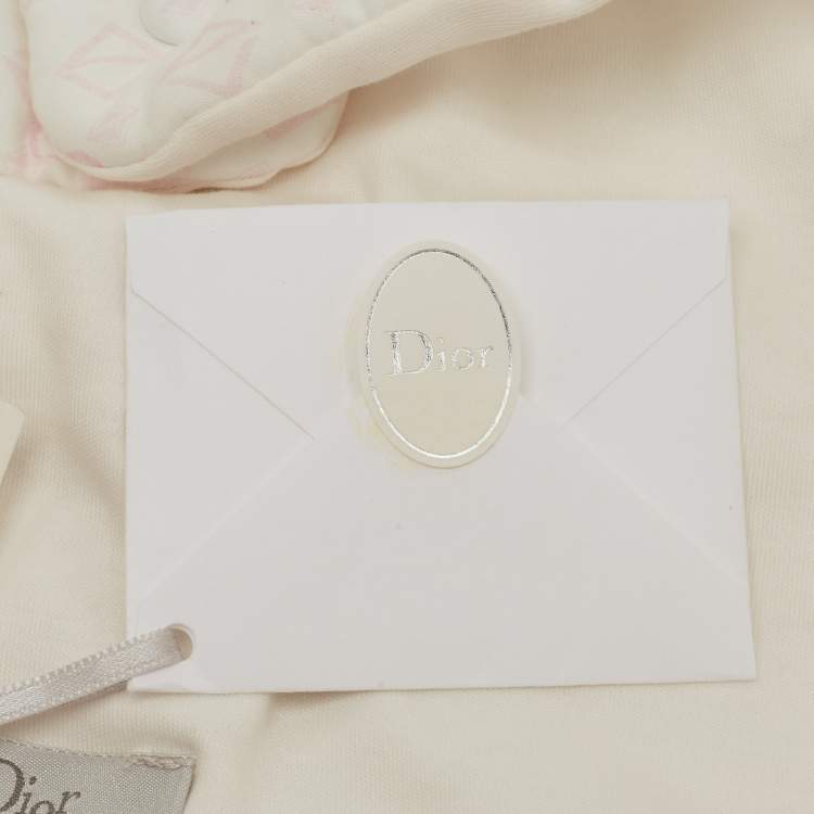 Pre Owned Baby Dior Pink Cotton Baby Blanket One Size