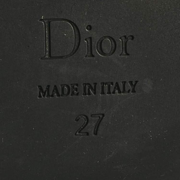 مملوكة مسبقًا حذاء لوفر جلد أسود ديور سليب أون مقاس 27