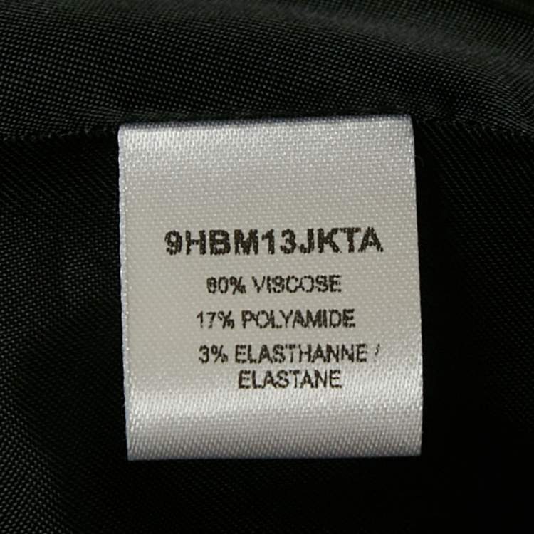 Pre Owned Dior Kids Black Crepe Tailored Blazer 12 Yrs 