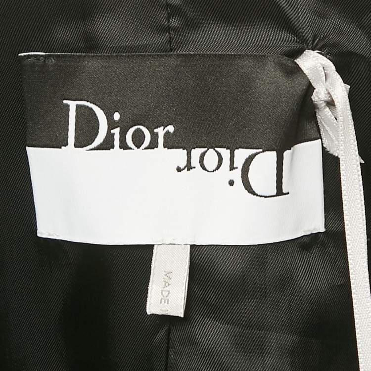 Pre Owned Dior Kids Black Crepe Tailored Blazer 12 Yrs 