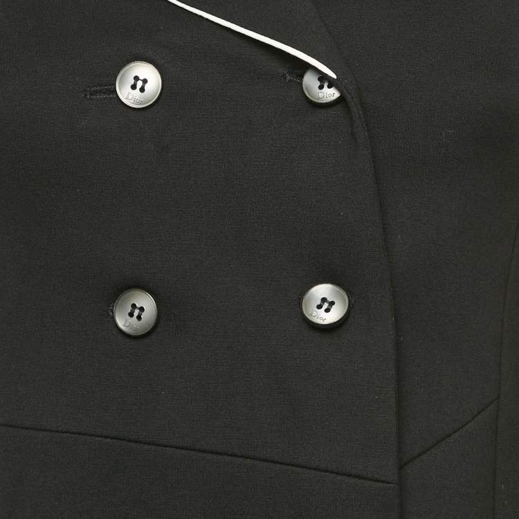 Pre Owned Dior Kids Black Crepe Tailored Blazer 12 Yrs 