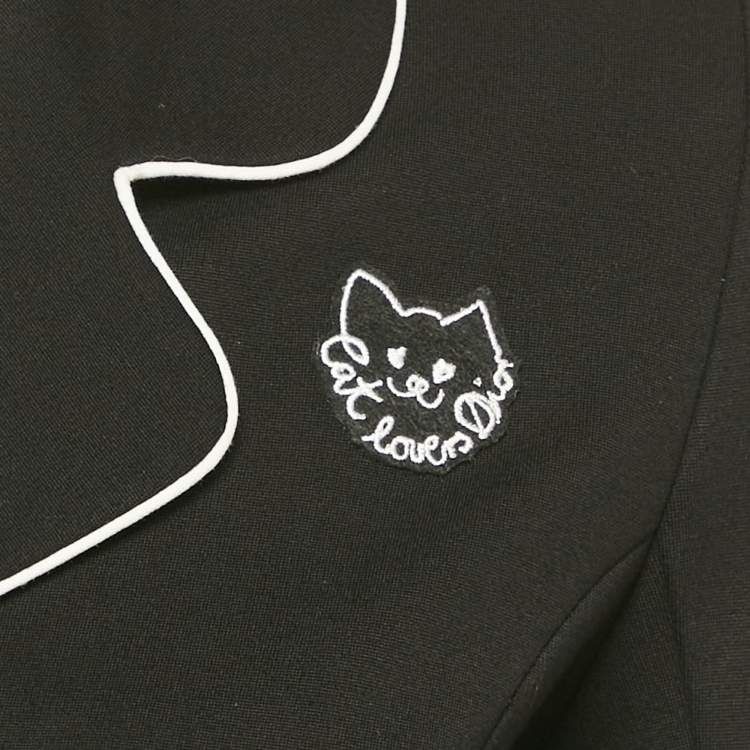 Pre Owned Dior Kids Black Crepe Tailored Blazer 12 Yrs 
