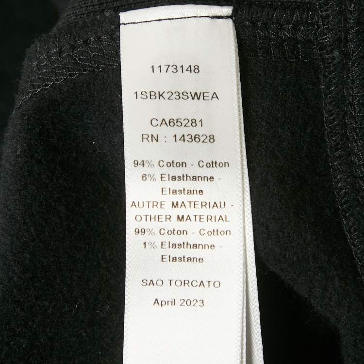 Pre Owned Dior Kids Black Printed Cotton Hoodie 13 Yrs 