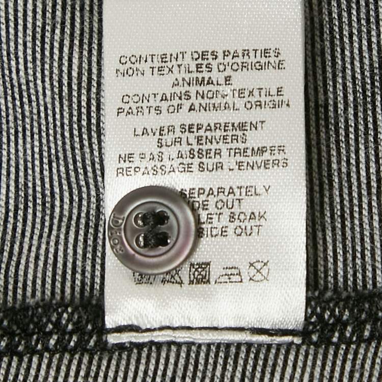 Pre Owned Dior Kids Grey Patterned Cotton Jersey Polo T-Shirt 10 Yrs