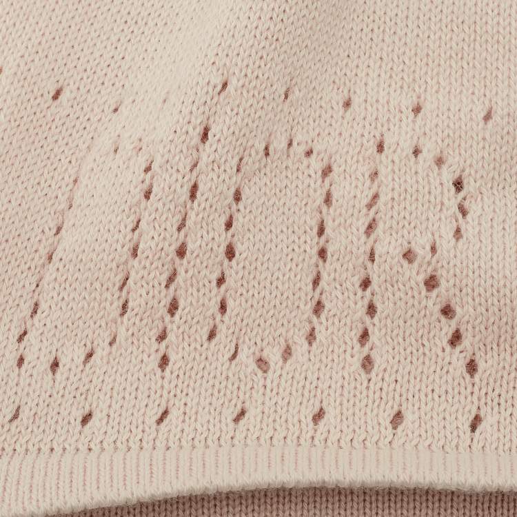 Pre Owned Baby Dior Beige Cotton Knit Beanie 