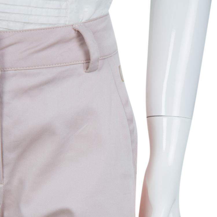 Pre Owned Dior Pink Side Stripe Detail Skinny Trousers 10 Yrs