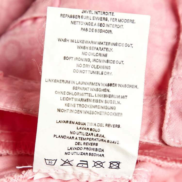 Pre Owned Dior Pink Oblique Print Cotton Skirt 5Yrs 