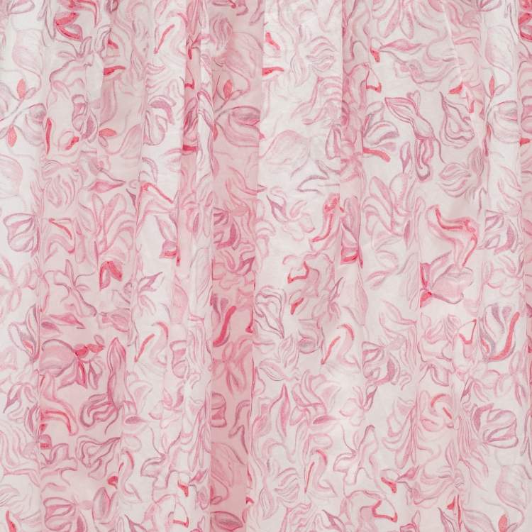 Pre Owned Baby Dior Pink Printed Cotton Dress and Shorts Set 36 M