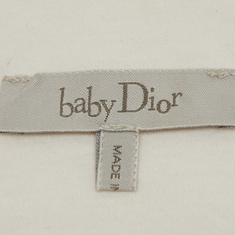 Pre Owned Baby Dior Light Pink Embroidered Cotton Sleeping Bag
