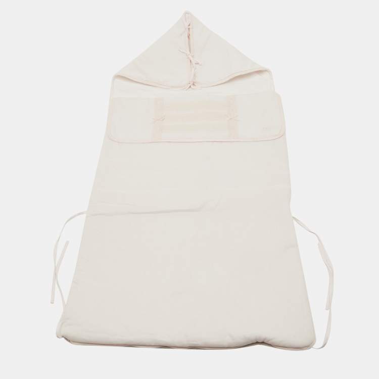 Pre Owned Baby Dior Pink Cotton & Lace Sleeping Bag 
