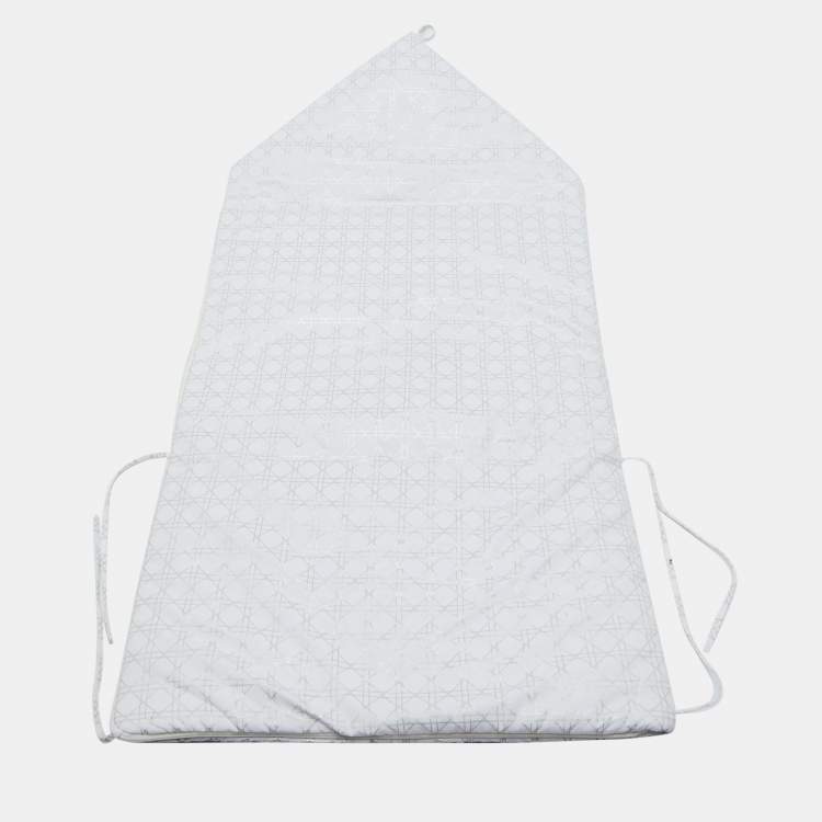 Pre Owned Baby Dior White Cannage Print Cotton Sleeping Bag