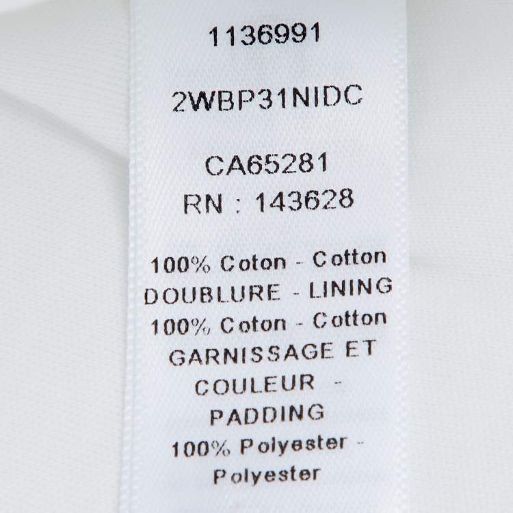 Pre Owned Baby Dior White Cannage Print Cotton Sleeping Bag